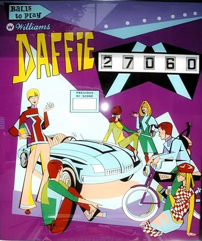 Doozie / Daffie backglass
