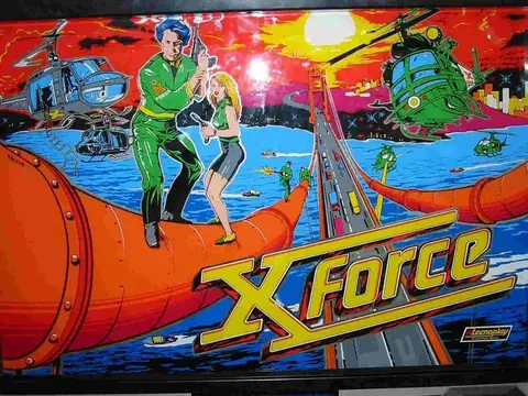 X Force backglass
