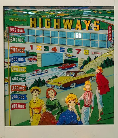 Highways backglass