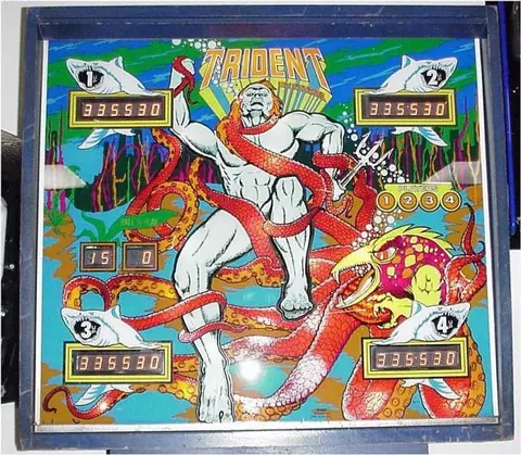 Trident backglass