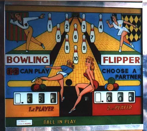 Bowling Flipper backglass