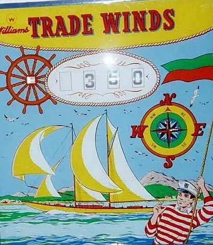 Trade Winds backglass