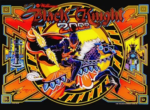 Black Knight 2000 backglass