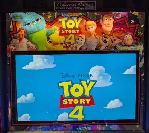 Toy Story 4 backglass