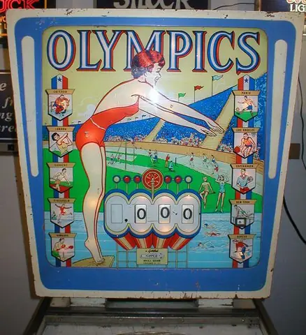 Olympics backglass