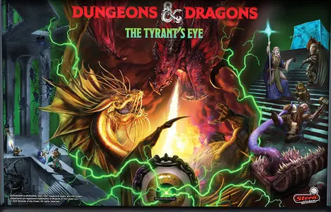 Dungeons & Dragons: The Tyrant's Eye backglass