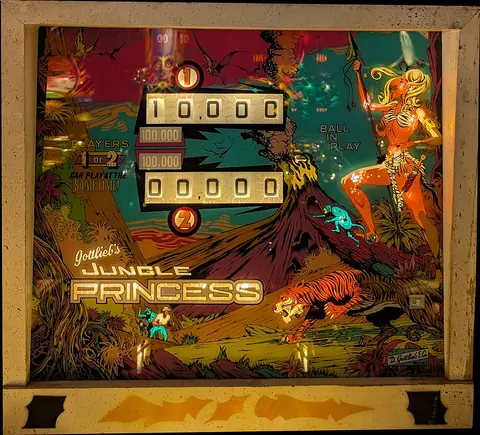 Jungle Queen / Jungle Princess backglass