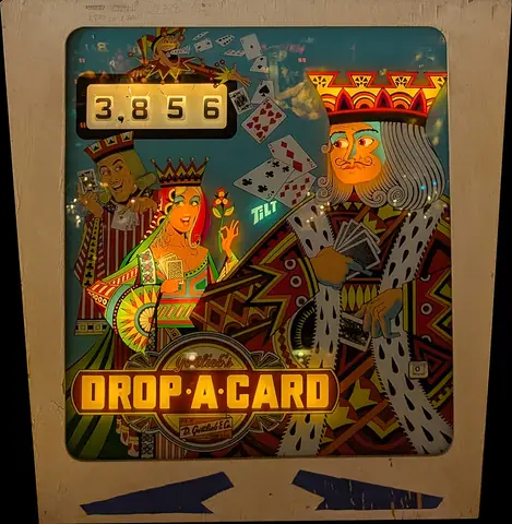 Drop-A-Card backglass