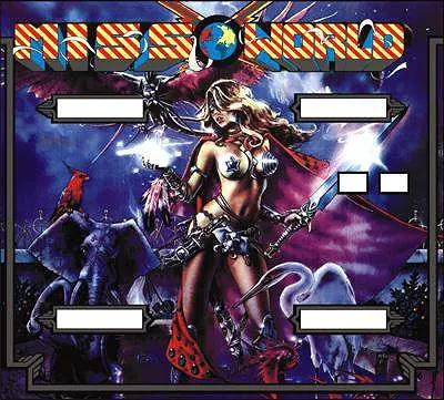 Miss World backglass
