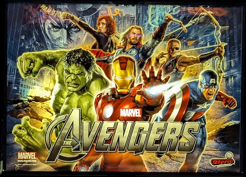 The Avengers (LE) backglass