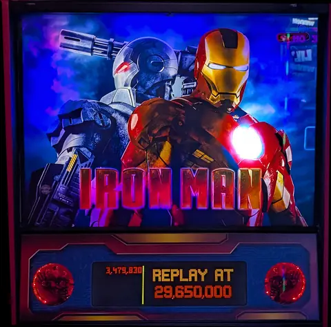 Iron Man (Vault) backglass