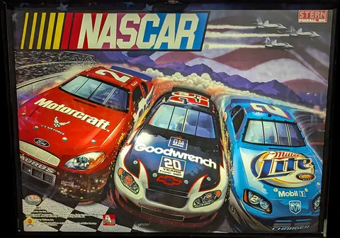 Nascar backglass