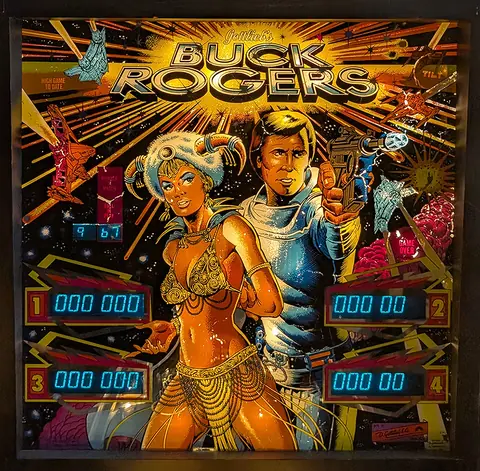 Buck Rogers backglass