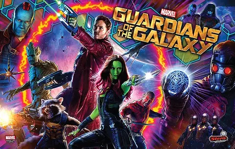 Guardians of the Galaxy backglass