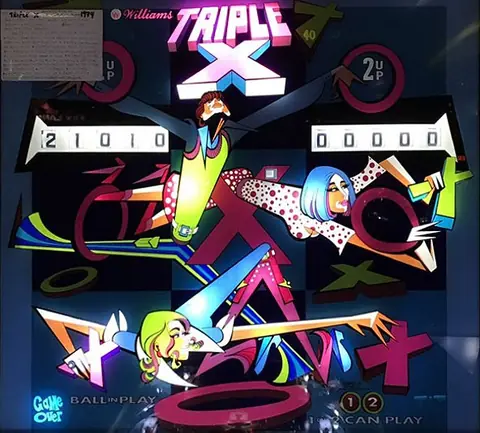 Triple X backglass