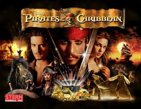 Pirates of the Caribbean backglass