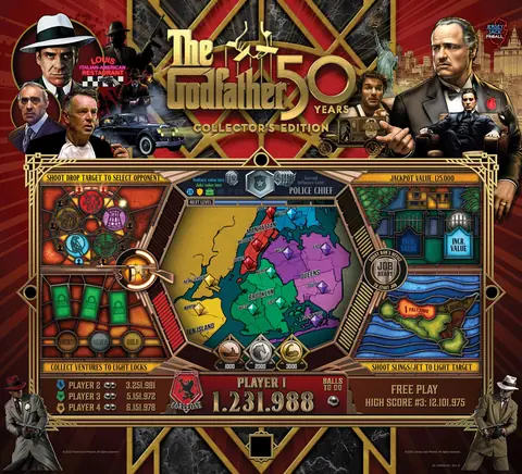 The Godfather backglass