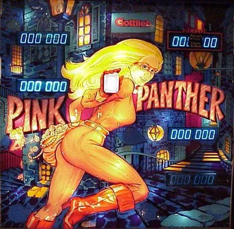 Pink Panther backglass