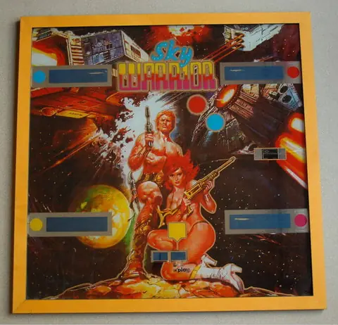 Sky Warrior backglass