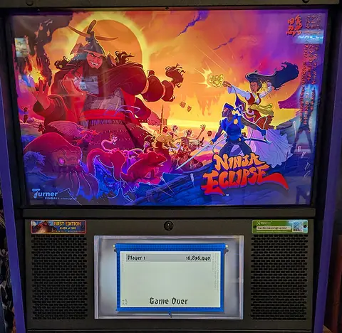 Ninja Eclipse (First Edition) backglass