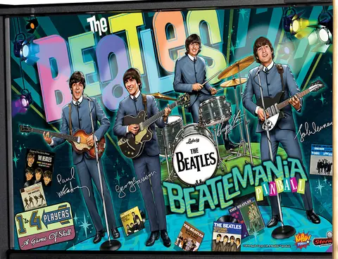 The Beatles (Platinum) backglass