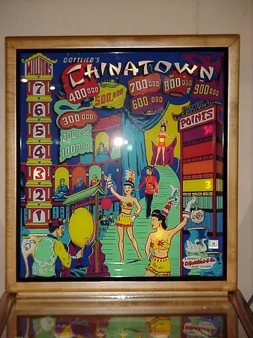 Chinatown backglass