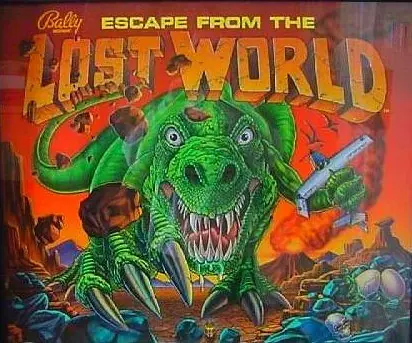 Escape from the Lost World backglass