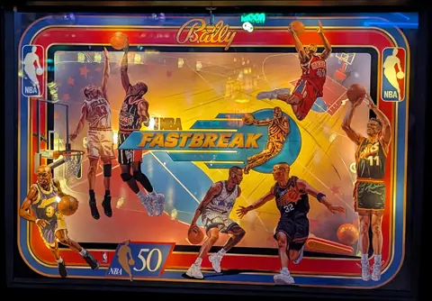 NBA Fastbreak backglass