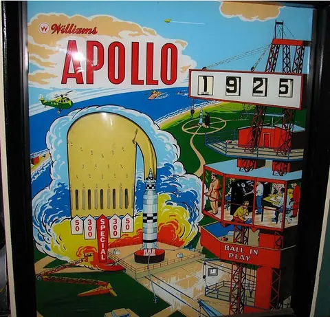 Apollo / Blast Off backglass