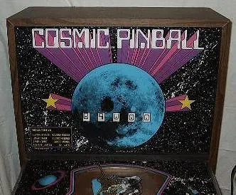 Cosmic Pinball backglass
