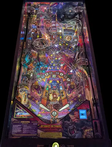 King Kong: Myth of Terror Island playfield