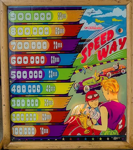 Speed Way backglass