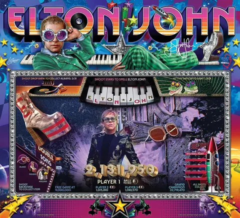 Elton John (PE) backglass