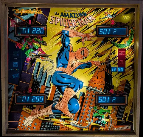 Spider-Man backglass