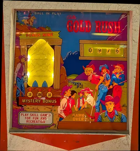 Gold Rush backglass