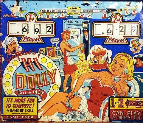 Hi Dolly backglass