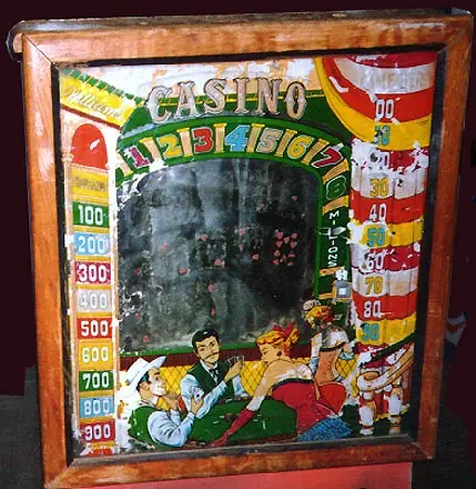 Casino backglass