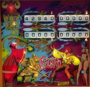 Sinbad (EM) backglass
