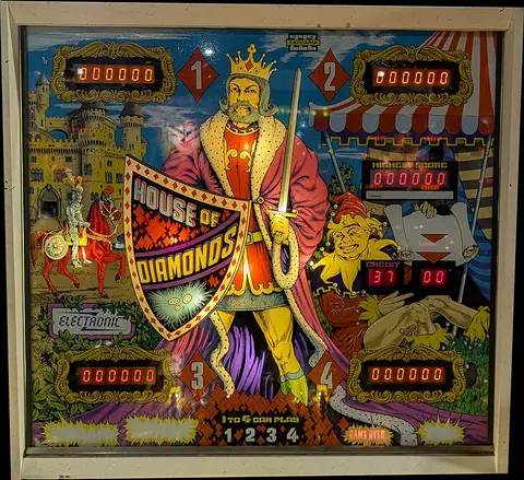 House of Diamonds / Queen's Castle backglass