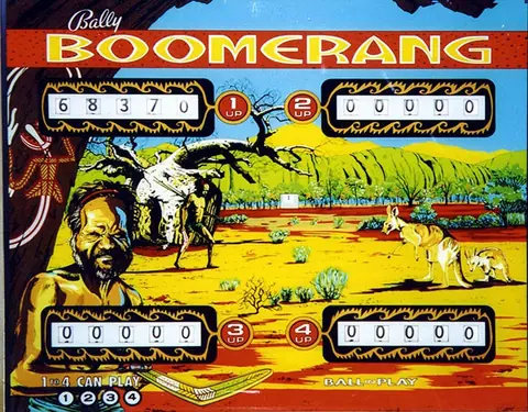 Boomerang / Flicker backglass