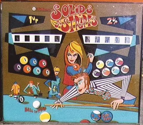 Solids N Stripes backglass