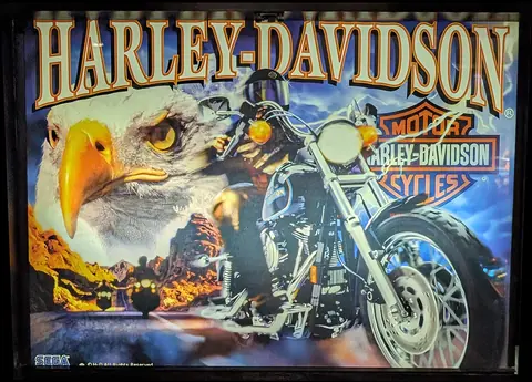 Harley Davidson backglass