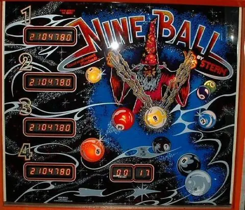 Nine Ball backglass