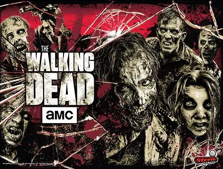 The Walking Dead backglass