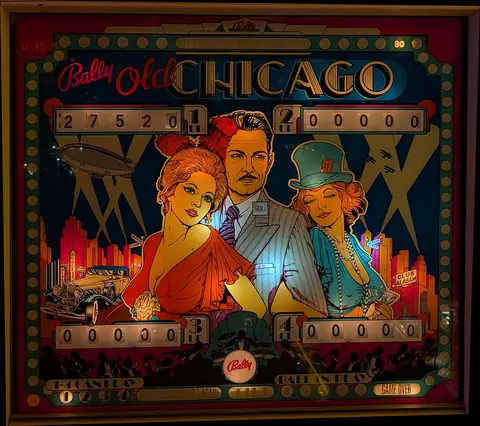 Old Chicago backglass