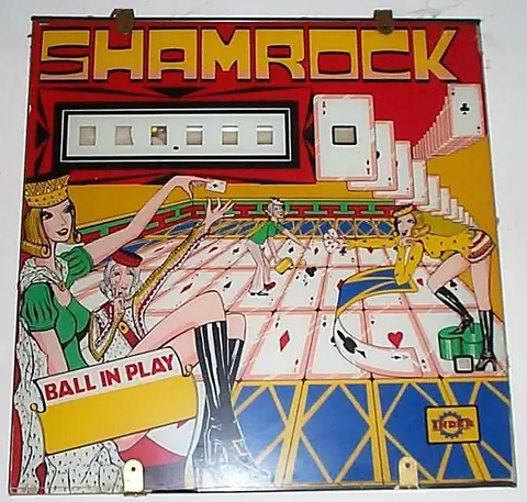 Shamrock backglass