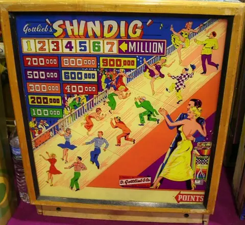 Shindig backglass