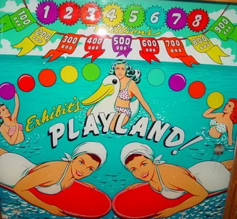 Playland! backglass