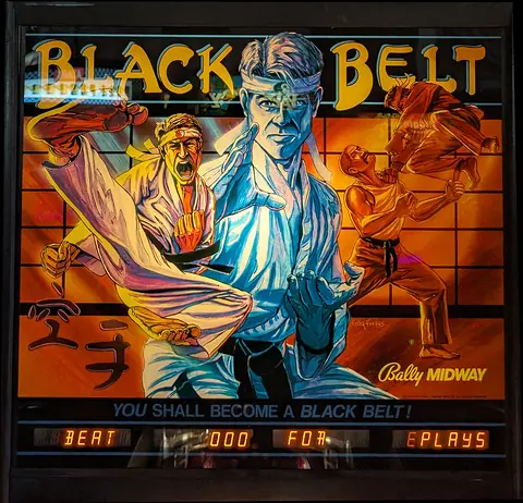 Black Belt / Karate Fight backglass