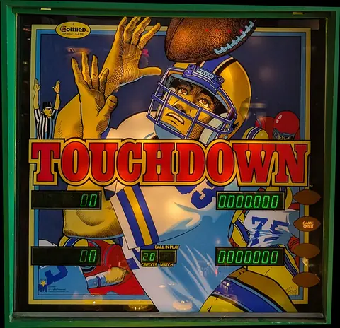 Touchdown backglass